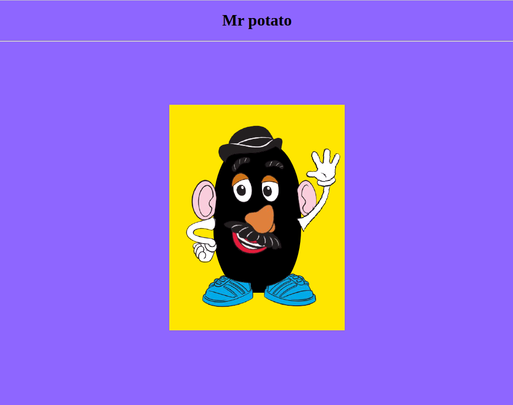 Site de Mr. Patate